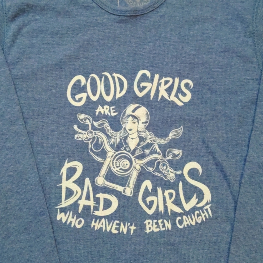 Good Girls Don't Get Caught Long Sleeve Thermal Waffle Shirt